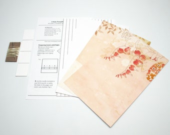 DIY Kit 3 Hole Pamphlet Stitch Garden Tea Party #1