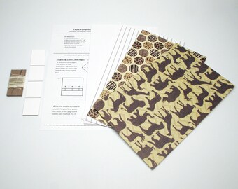 DIY Kit 3 Hole Pamphlet Stitch Animal Safari #8