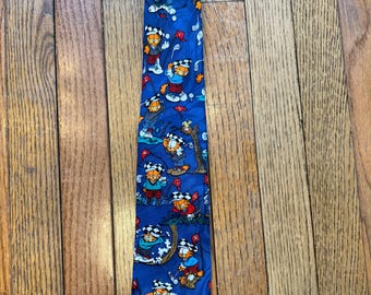 Vintage Garfield Golf Neck Tie 1990s Cartoon Novelty Tie All Over Print Balancine Hot Cakes