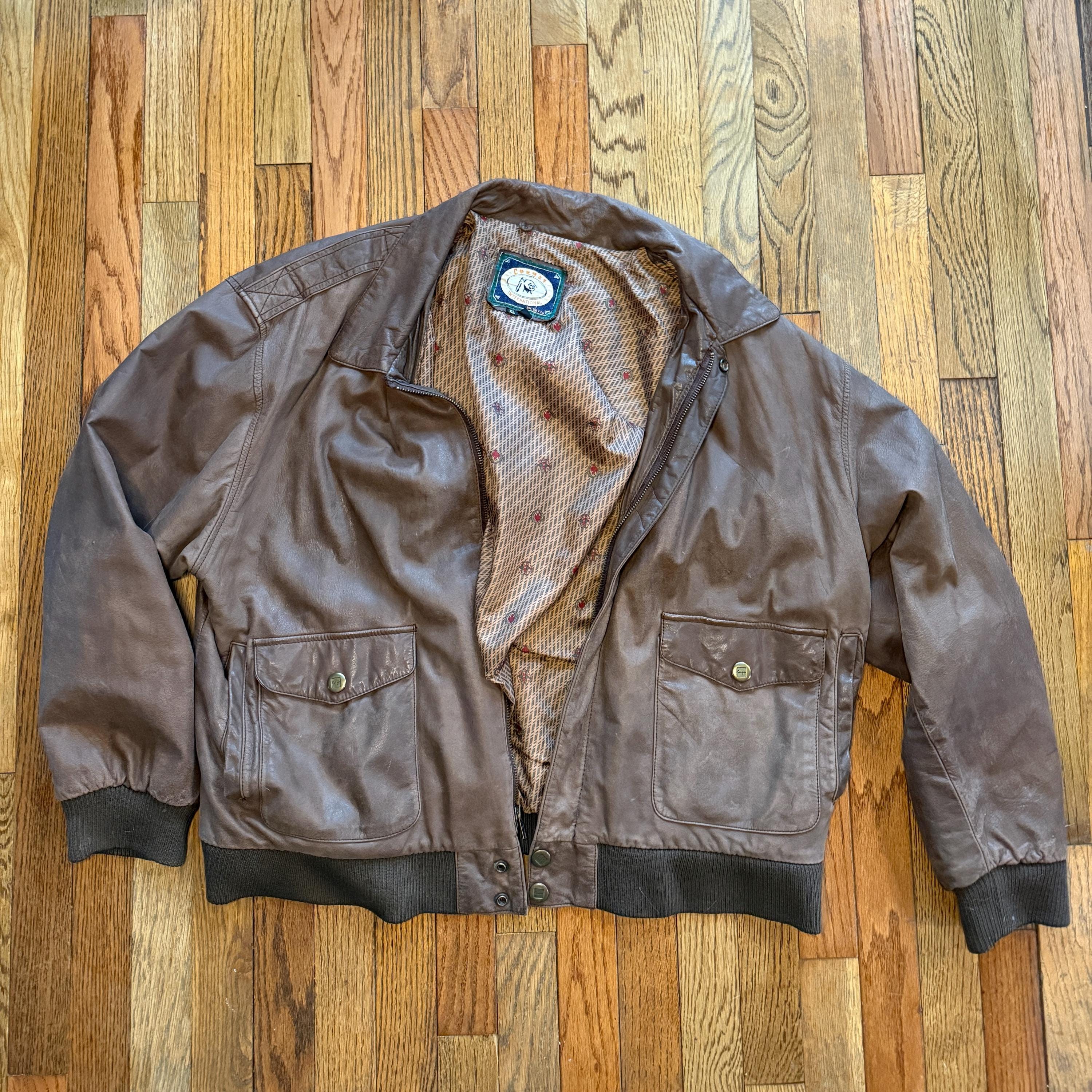 80s Flight Jacket - Etsy