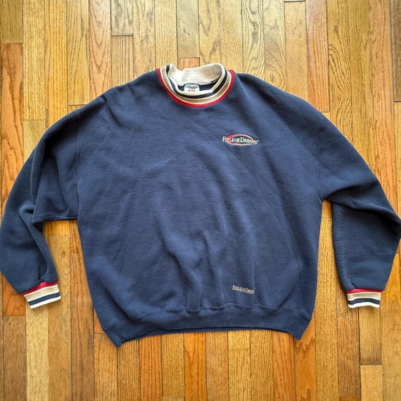 Vintage 90s Field of Dreams Sweatshirt Jerzees Super Sweats 2X Navy Embroidered