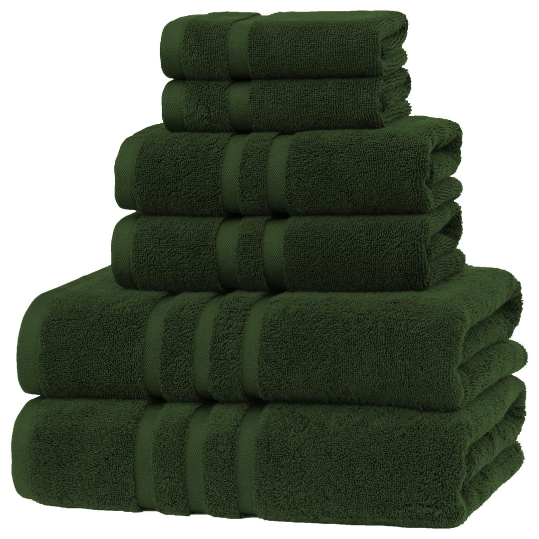 Veteran Textile LLC, Luxury Hotel & Spa, Turkish Cotton Dark Green