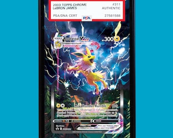 Jolteon VMAX SWSH184 Pokemon Evolving Skies Extended Art Display Case for PSA, bgs, cgc & tag