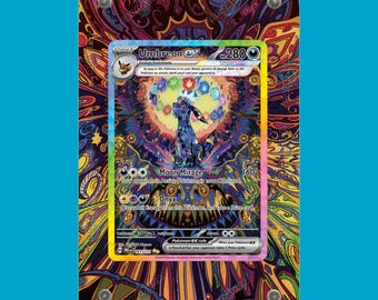 Umbreon EX 161/131 From Prismatic Evolutions Display Case (Extended Art Frame) | Magnetic Acrylic Holder for Ungraded Cards