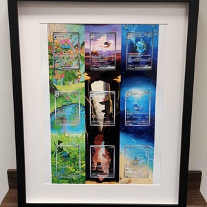 151 Charizard, Venusaur, Blastoise Evolution Line Picture Frame