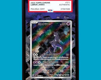Mewtwo Jpn Promo 183/165 Pokémon 151 Extended Art Display Case for PSA, BGS, CGC & tag