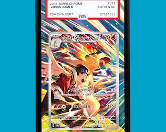 Ethan's Typhlosion 190/182 Pokemon Destined Rivals Extended Art Display Case for PSA, BGS, CGC & tag