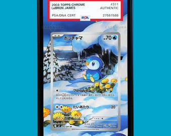 Estuche de exhibición de arte de Piplup 098/094 Pokemon Phantasmal Flames para PSA, BGS, CGC y etiqueta