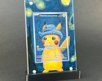 グレーのフェルト帽をかぶったピカチュウ ヴァン・ゴッホ特製ポケモン