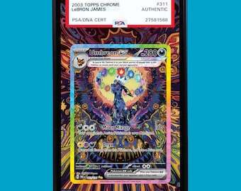 Umbreon EX 161/131 Pokemon Prismatic Evolutions Art Display Case for PSA, BGS, cgc & tag