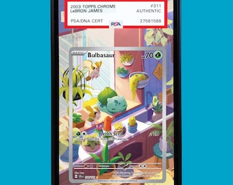 Bulbasaur 143/142 Pokemon Stellar Crown Art Display Case for PSA, BGS, CGC & tag