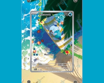 Oshawott 105/86 | White Flare CardAura Case