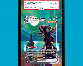 Umbreon VMAX 215/203 Pokemon Evolving Skies Extended Art Display Case for PSA, BGS, cgc & tag