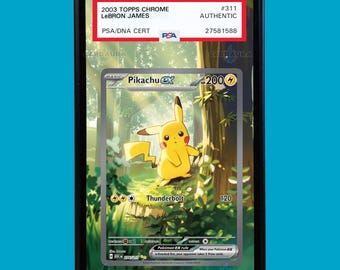 Pikachu EX 276/217 Ascended Heroes Pokemon Art Display Case for PSA, BGS, cgc & tag