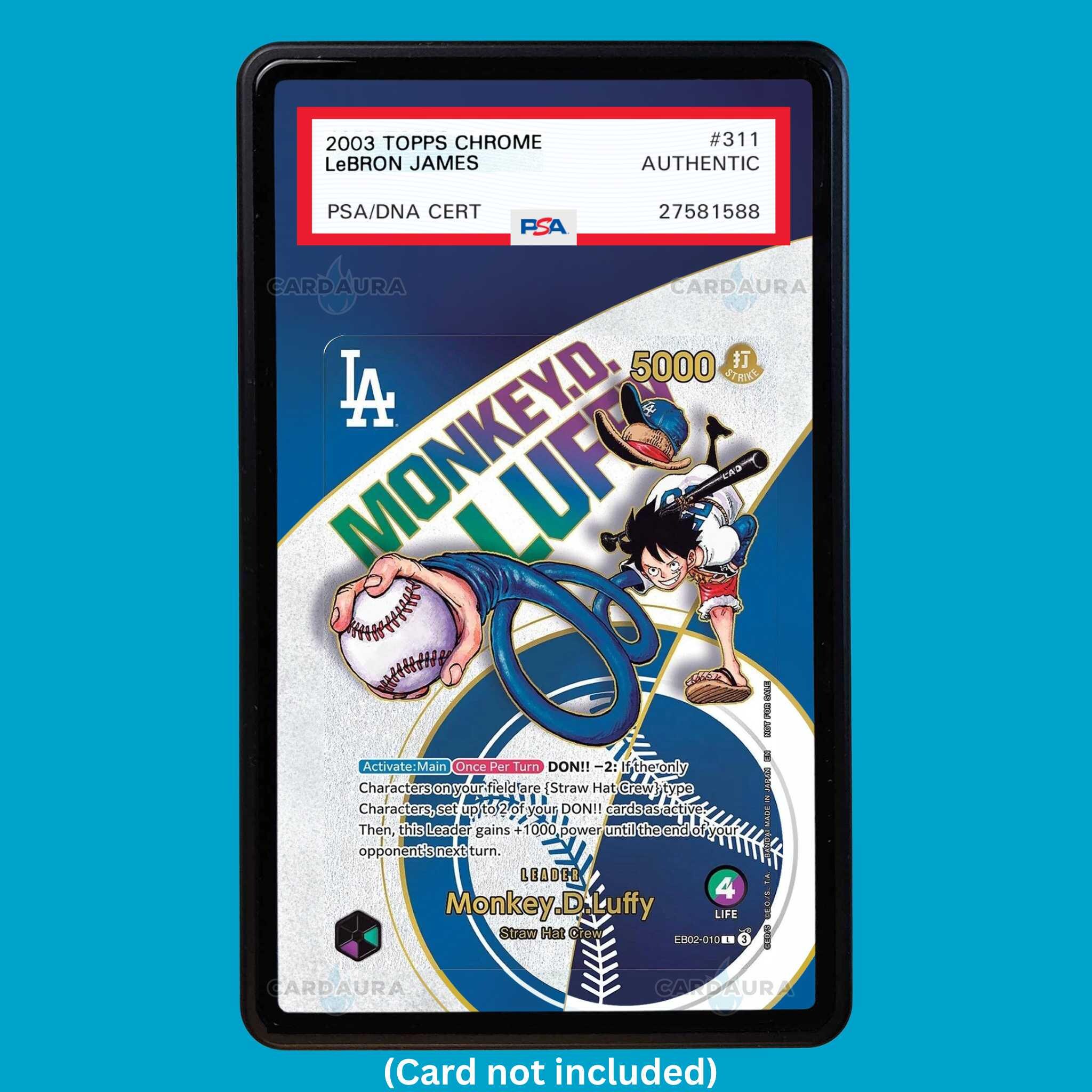 one piece dodgers card graded Luffy x LA Dodgers Promo PSA TAG Beckett