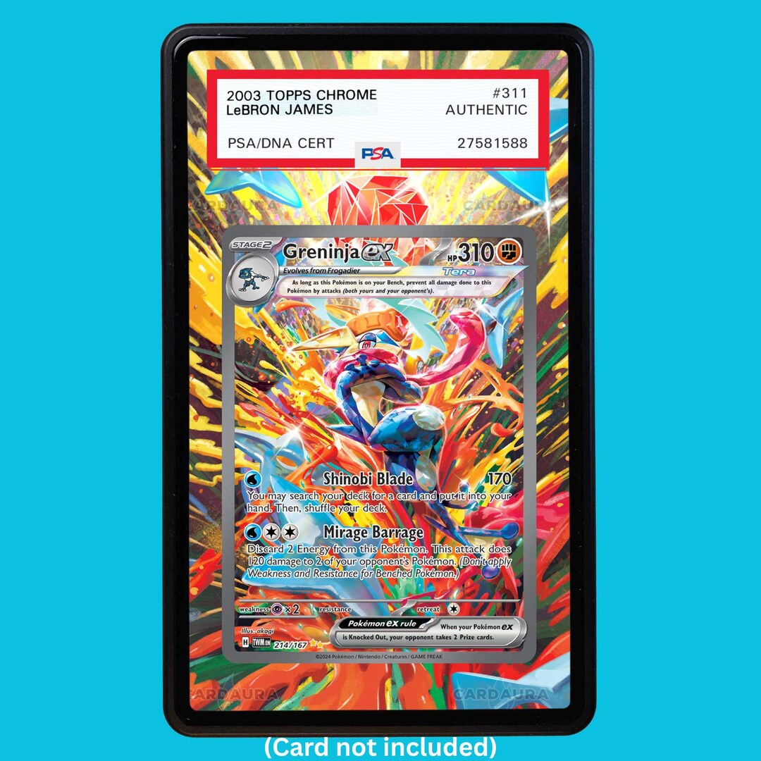 Greninja EX 214/167 Twilight Masquerade (graded) Display Case - Etsy