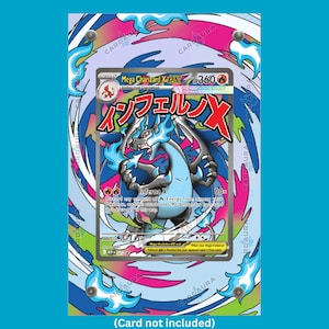 Mega Charizard EX 023 From UPC Promo Card Display Case (Extended Art Frame) | Magnetic Acrylic Holder for Ungraded Cards