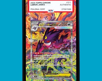 Mega Gengar EX 284/217 Pokemon Ascended Heroes Art Display Case for PSA, BGS, cgc & tag
