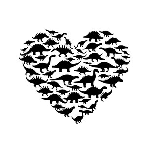 Dinosaur Heart SVG, Valentine Dinosaur SVG, Dinosaur SVG, Valentine&#39;s Day Shirts svg, Valentine Gift, Kid&#39;s Shirt svg, Cut File Cricut
