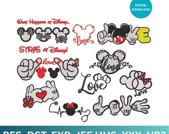 Disney Love Machine Embroidery Designs, Magic Bundle (Digital Download)