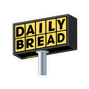 Daily Bread Sticker – Funky Bass Music Artist Decal for Ravers & Festival Fans