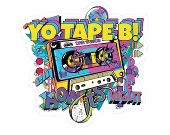Tape B EDM Sticker: Artist Series Vinyl Decal for Bass Music Fans