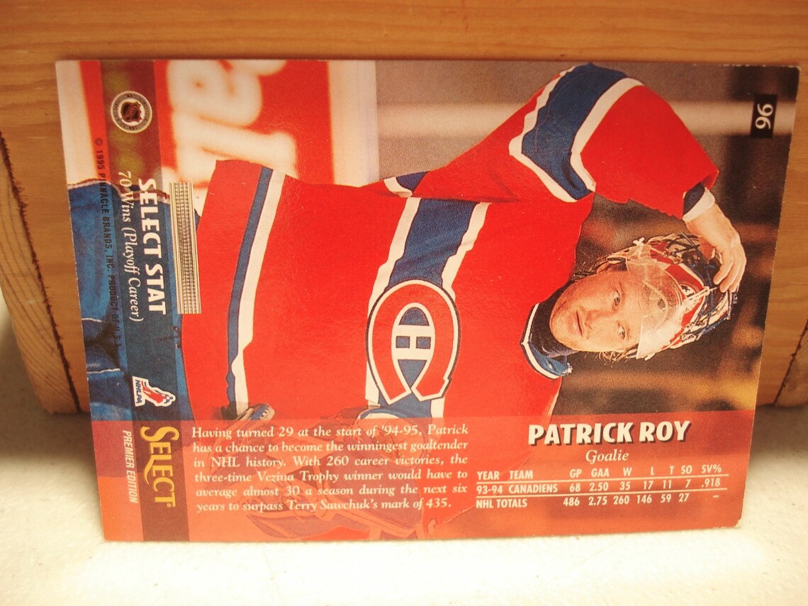 Patrick Roy Hockey Patrick Roy card NHL Card Hall Of Etsy