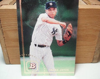 Derek Jeter New York Yankees Baseball Card MLB Card Hall Of Famer Vintage Jeter Sports Collectible Yankees Baseball Father's Day Bowman