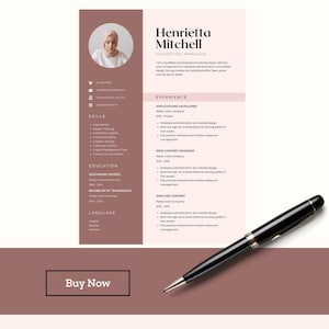Beige Simple Aesthetic Resume Template | Editable Business CV | Canva Professional Resume | Modern Clean Layout | Instant Download