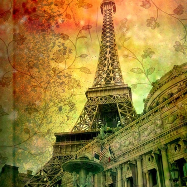 Eiffel tower art Paris photography Las Vegas ACEO photography