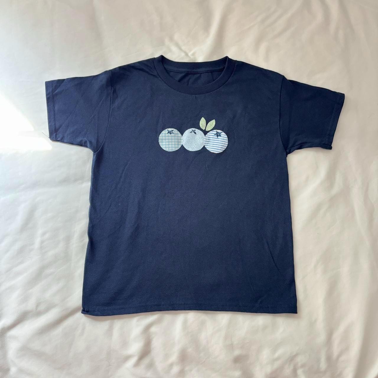 Patchwork Blueberry T Shirt - Etsy