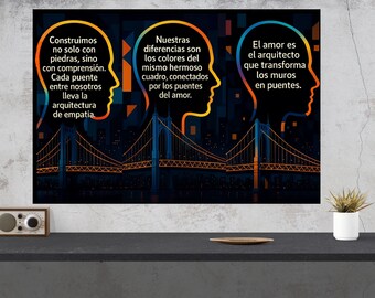 Spanish Classroom Poster, Nuestras Diferencias Art (Digital Download