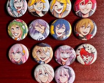 Vocaloid Pin Buttons 1.5 in
