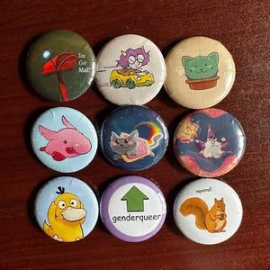 Misc Buttons 1.5in