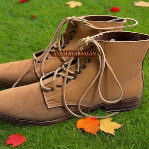 Handmade Leather German Low Boot US Size 5 to 15