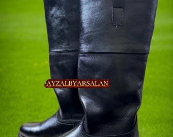 Handmade Ridding Revolutionary War Boot Made of Leather