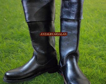 Bottes d'équitation de guerre révolutionnaires coloniales