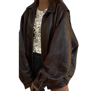 Y2k Leather Jacket - Etsy UK