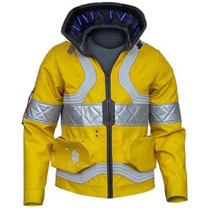 Handmade Edge-runners David Martinez David Cosplay Costume Halloween Neon Yellow Leather Jacket