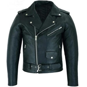 Blouson homme en cuir marron café racer perfecto perfecto brando motard marlon café racer fait main