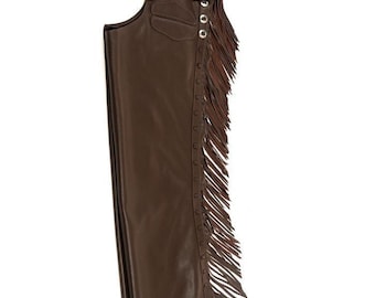 Chaps En Cuir Daim Fait Main - Pantalon Western équitation - Sur Mesure (précisez Taille)