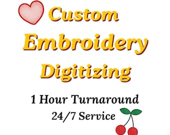 Custom Embroidery Digitizing Service, Logo Digitizing for Hat, Embroiderydigitizing, Convert Logo to DST PES File, Custom Image Digitizing