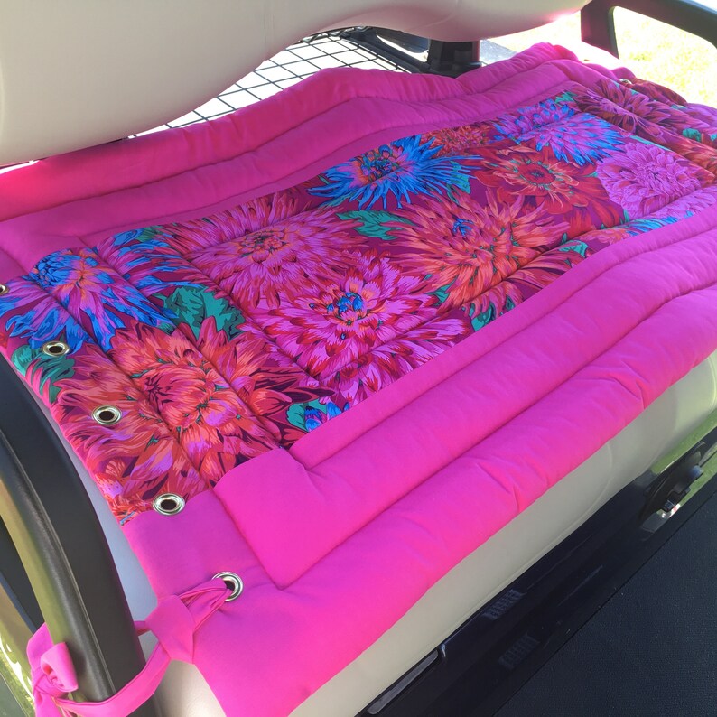 Golf Cart Seat Cover in Bright Pink and Florals Etsy