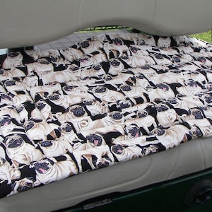 Free Shipping:  Pug Golf Cart Seat Cover