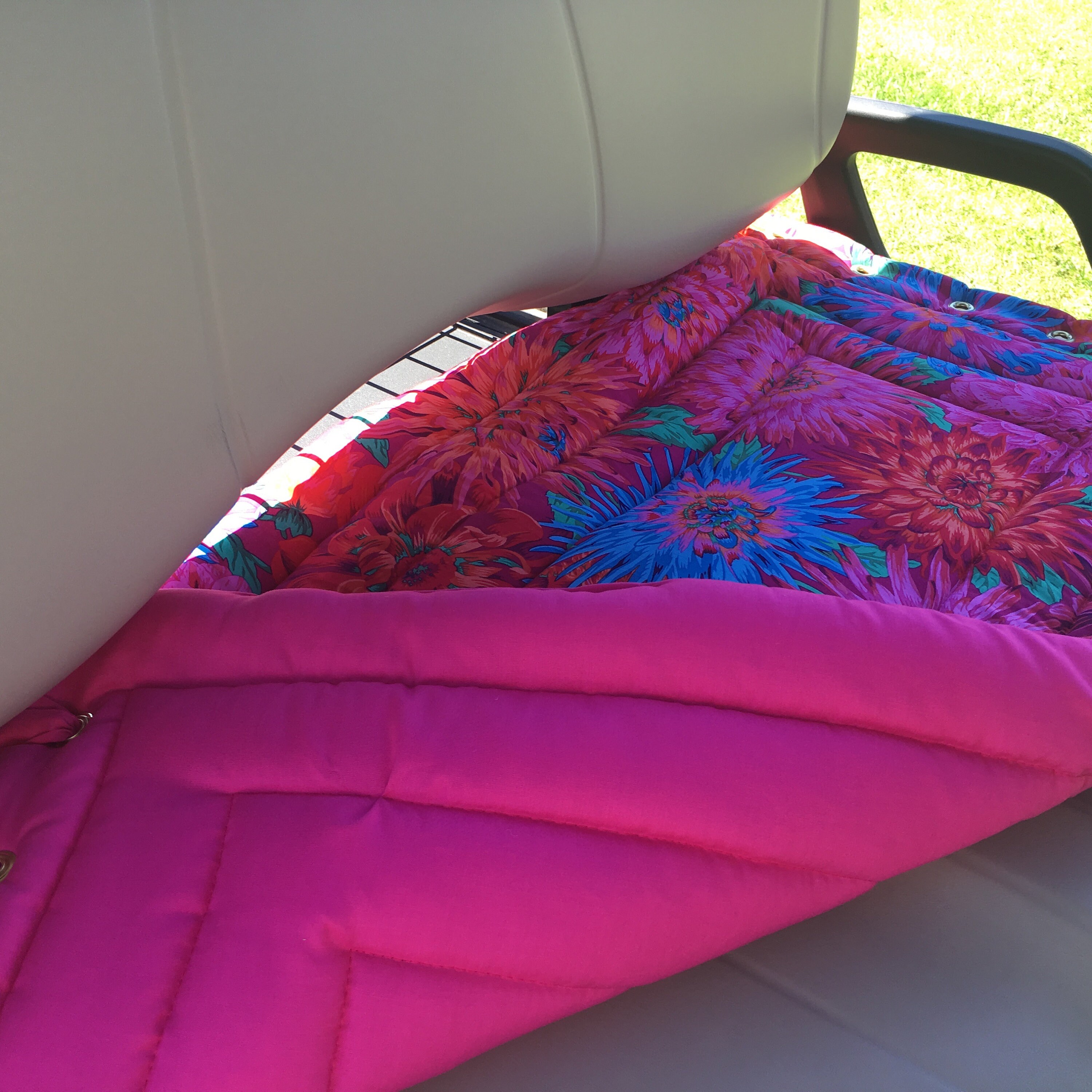 Reversible Floral Print Golf Cart Seat Cover. Featuring Pink - Etsy