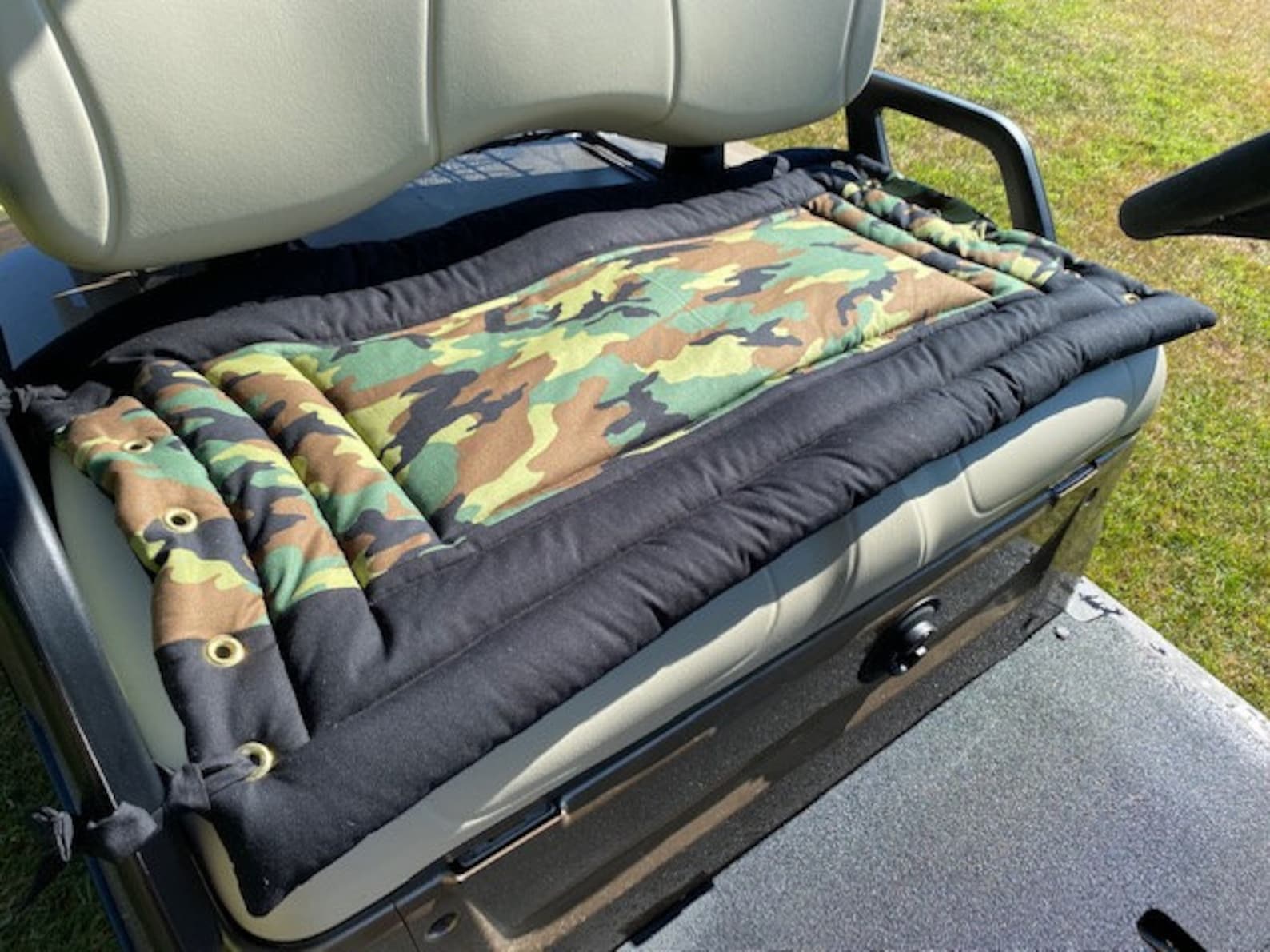 Camouflage Golf Cart Seat Cover, a Fashionable, Functional Accessory to