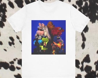 Muppet Gang Y2K Unisex Tee, Retro 90s Cartoon T-Shirt, Vintage Puppet Squad Shirt, Funny Graphic Tee, Pop Culture Tee