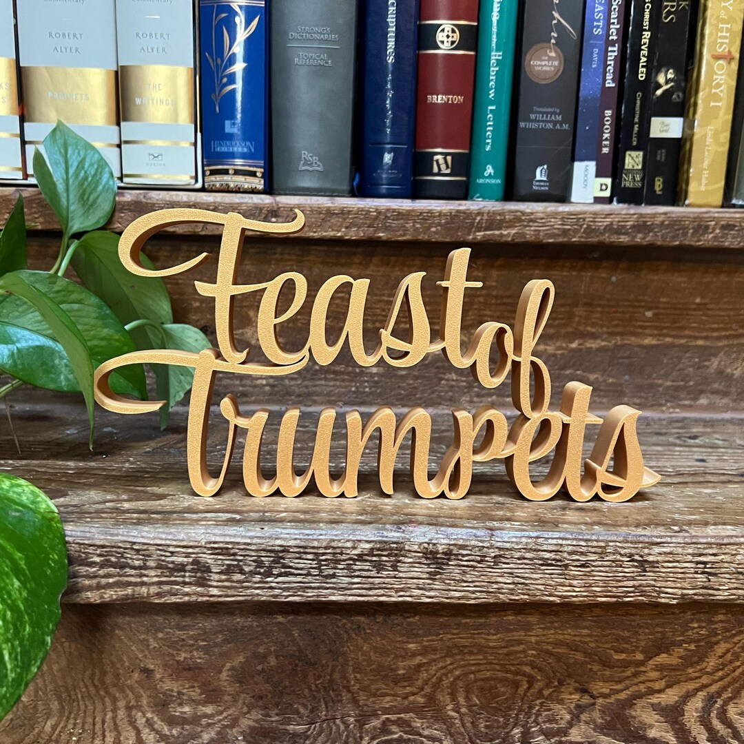 Feast of Trumpets Freestanding Sign Decor | Feast Days Feastdays Table ...