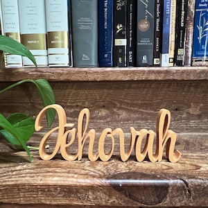 Jehovah Freestanding Sign Decor | Jehovah 3D Name Sign | Jehovah Decoration | Christian Decorative