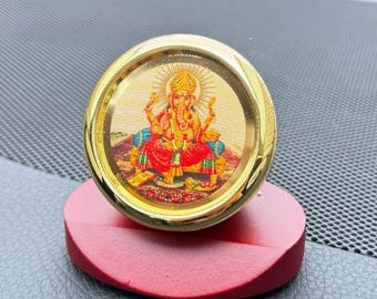 Hindu God Dashboard Frame – Ganesha, Balaji, Srinathji Car Idol – Spiritual Protection Ornament